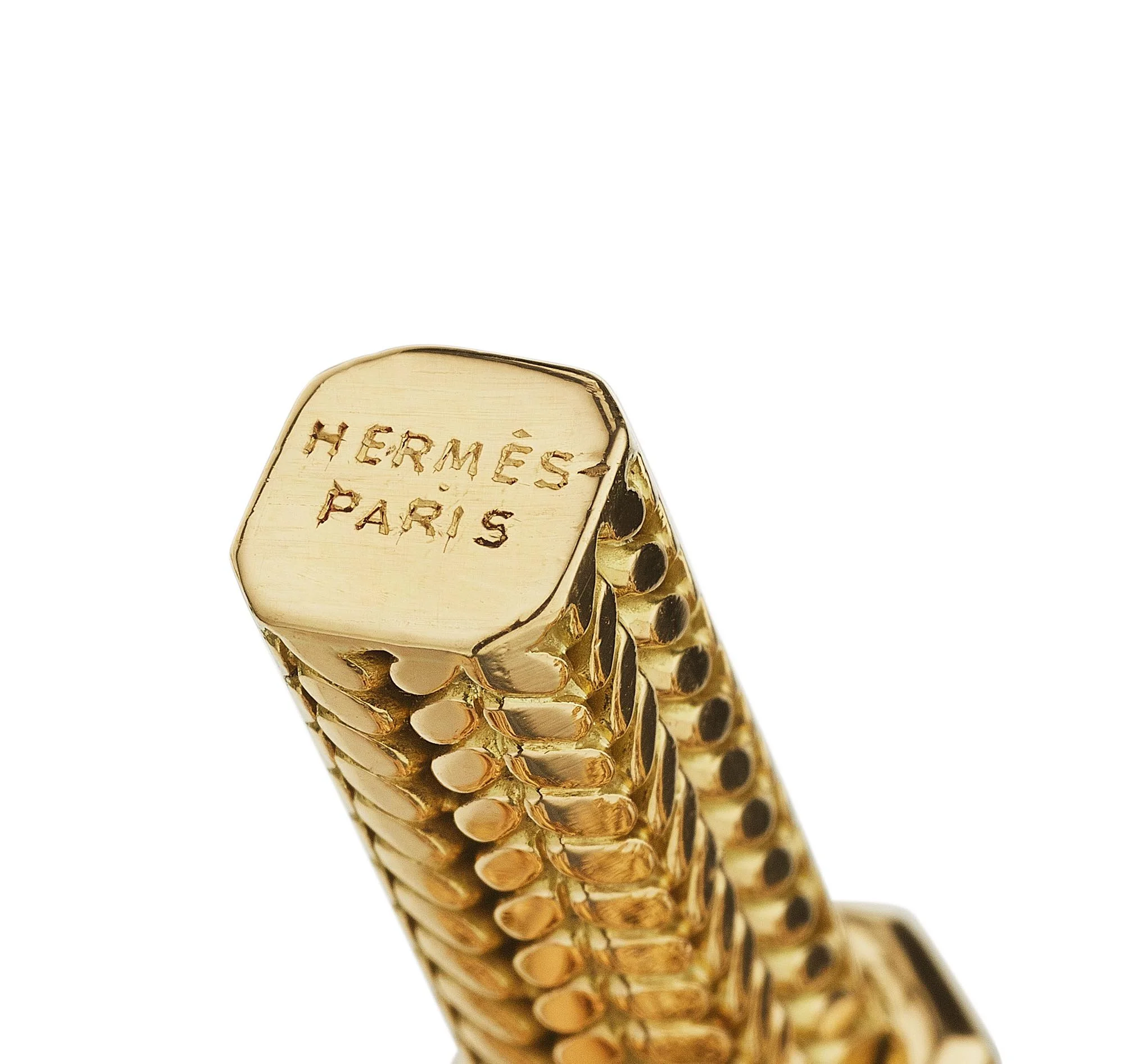 Hermes Paris Vintage 18K Gold Link Bracelet | Steven Fox Jewelry